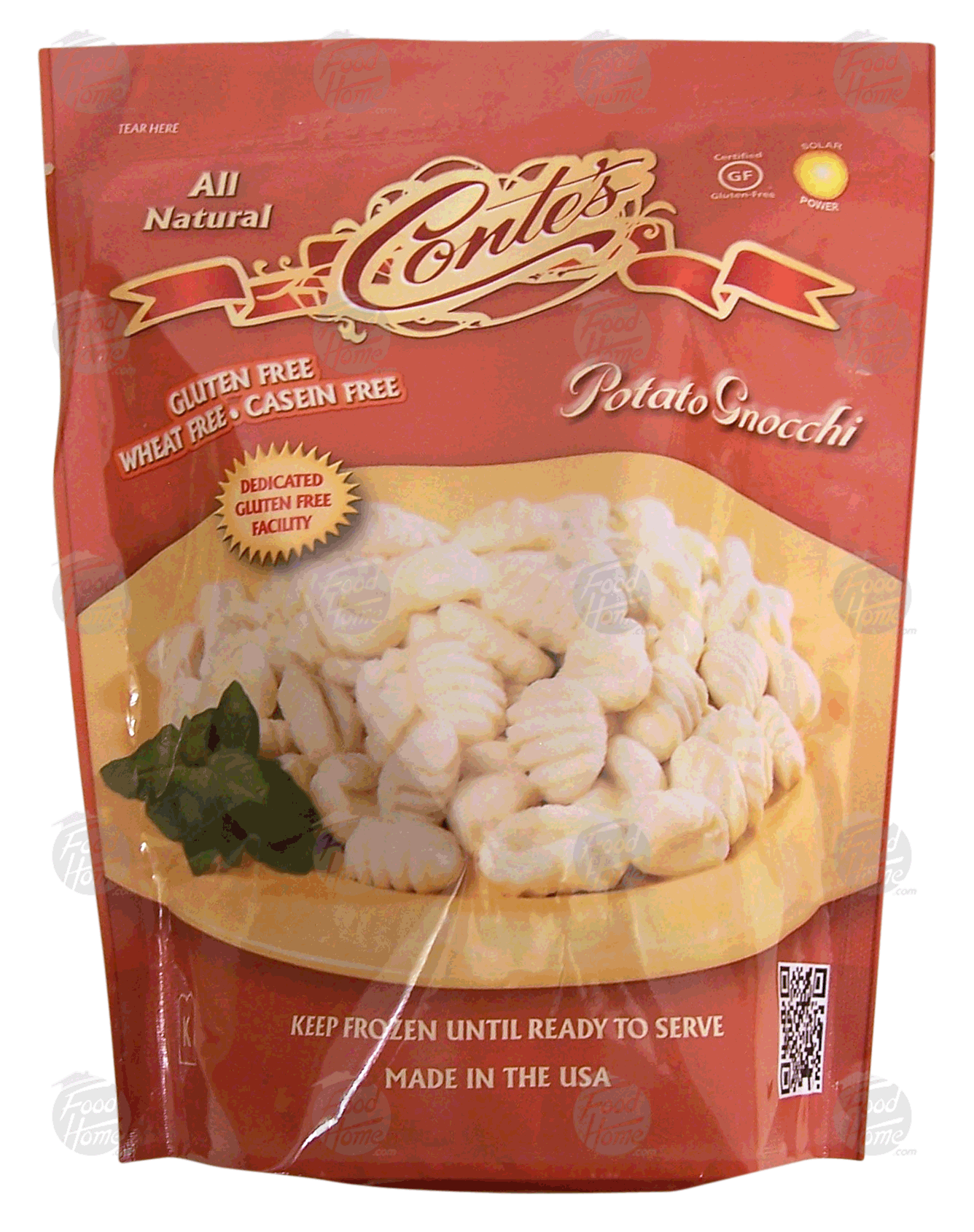 Conte's  potato gnocchi, gluten free, wheat free, casein free Full-Size Picture